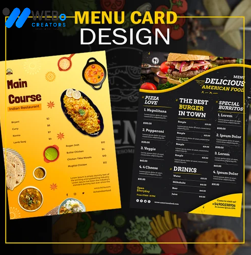 Restaurant digital menu board Oklahoma City menu printing services online food menu design 2026